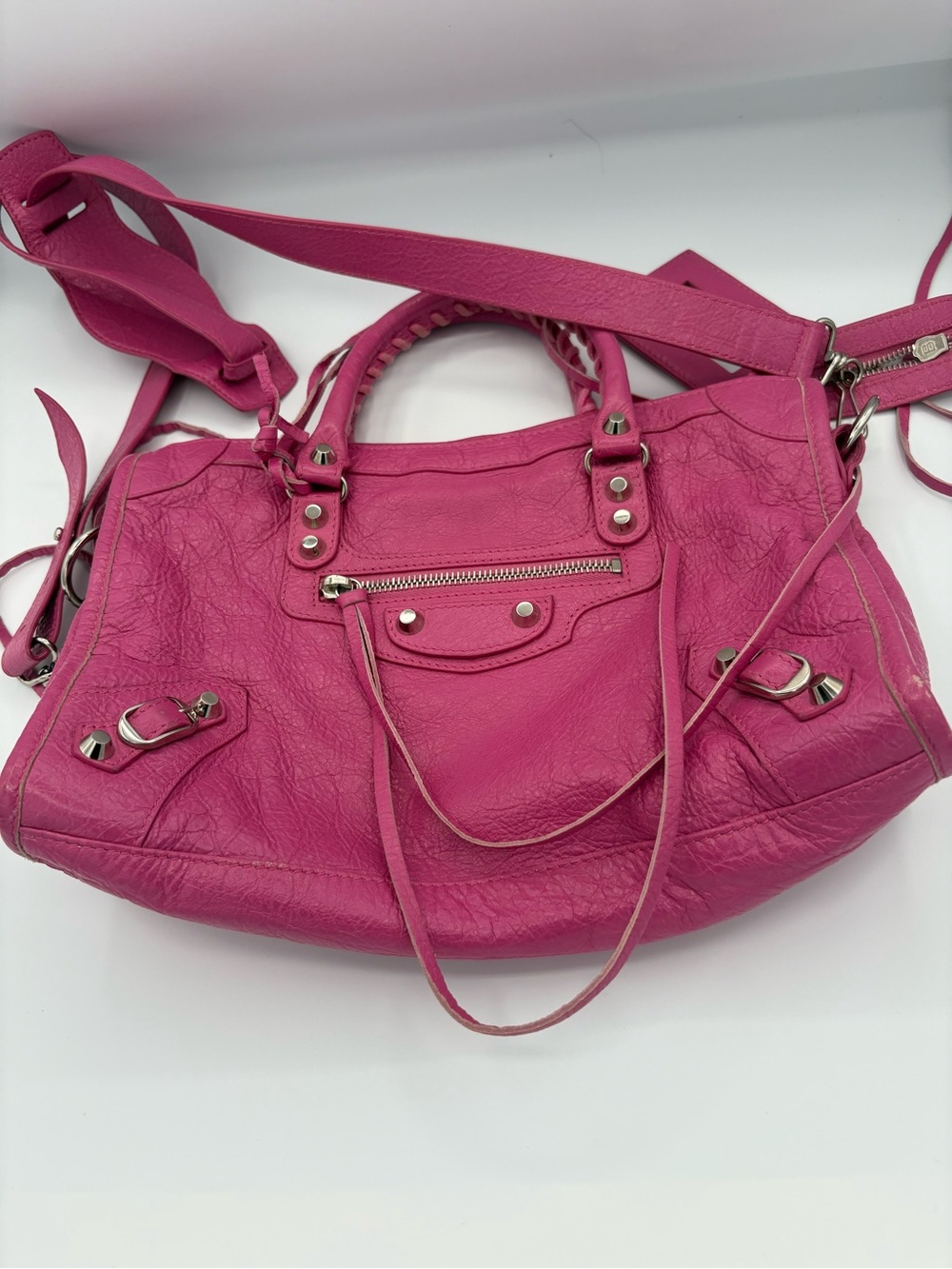 Balenciaga Pink y2k city bag